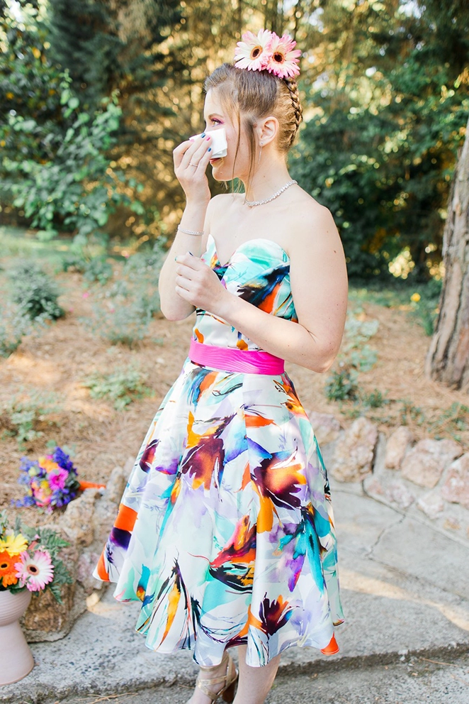 Mari&eacute;e en larme lors d'un &eacute;change de voeux &agrave; Toulouse