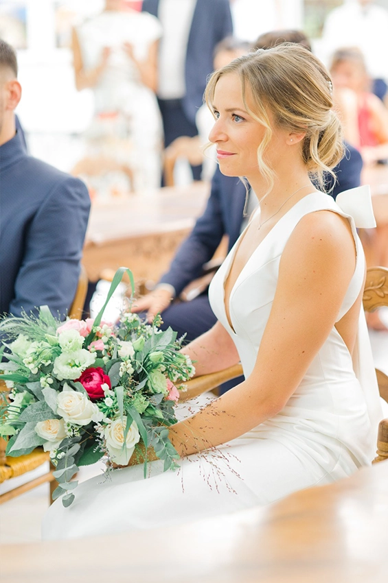 Portrait de la mari&eacute;e lors d&rsquo;un mariage champ&ecirc;tre &agrave; Toulouse
