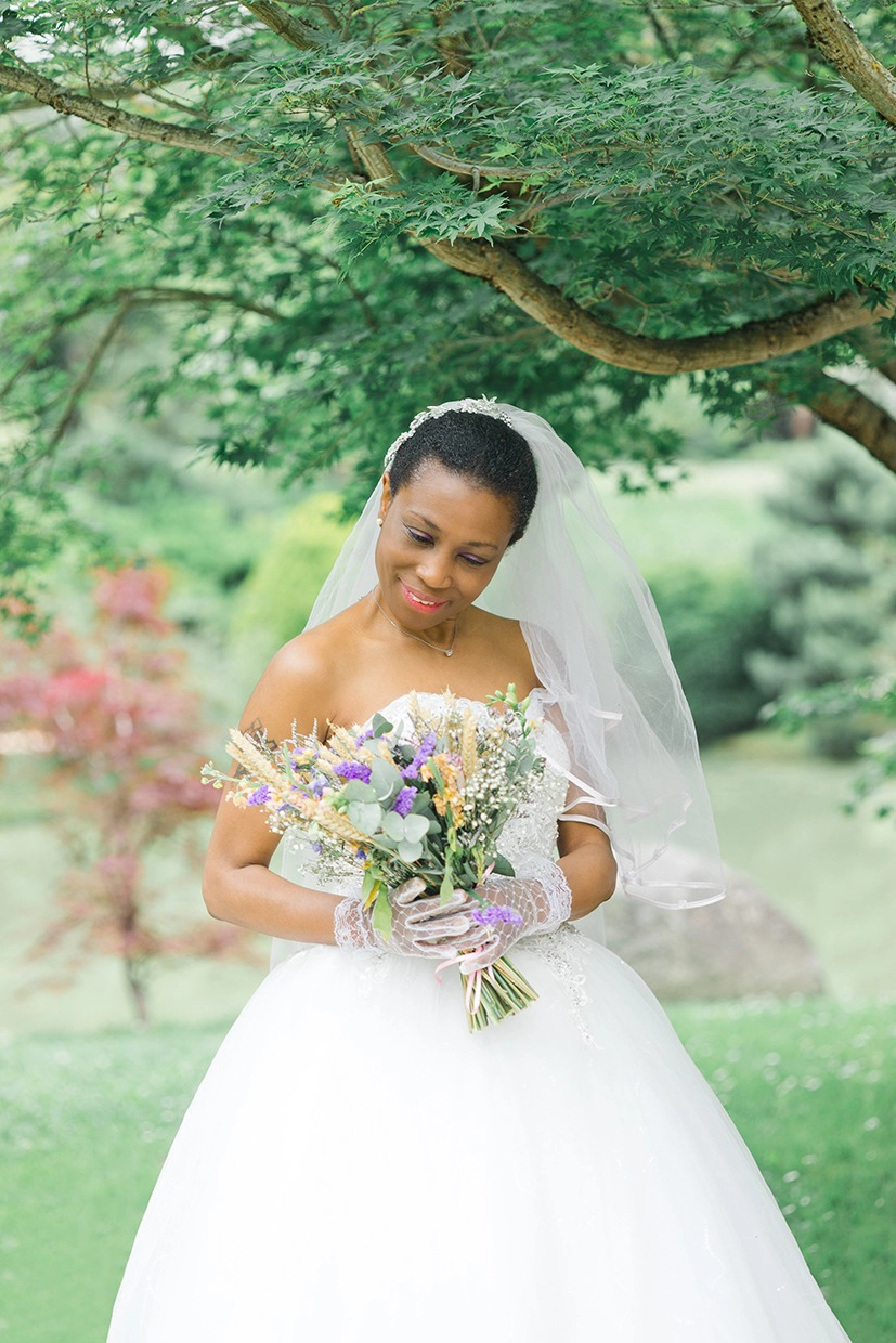 Fleurs japonaises au jardin japonais de Toulouse, ambiance romantique