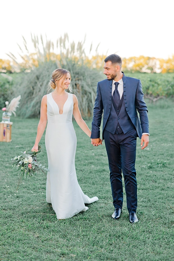Portrait de la mari&eacute;e lors d&rsquo;un mariage champ&ecirc;tre &agrave; Toulouse