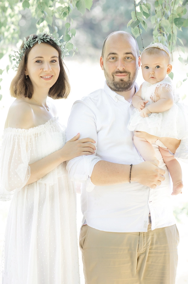 Portrait de couple avec leurs enfants &agrave; Toulouse, ambiance chaleureuse